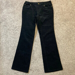Curations Black Corduroy Bootcut Pants 8P